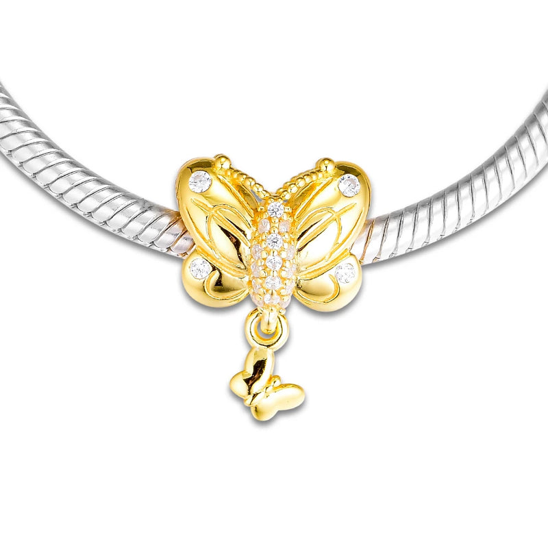 Butterfly Beads 925 Sterling Silver Jewelry