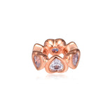 925 Sterling Silver Charms with Rose for Bracelets