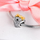 Wedding Heart Beads 100% Sterling Silver Charms