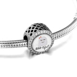 Bootiful Beads with Clear CZ 925 Sterling-Silver Bracelet Charms
