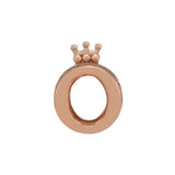 Crown O Rose Bead for Charms Bracelets 925 Sterling Silver Jewelry