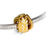 925 Sterling Silver Dazzling Grain Swirls Beads for Charms Bracelets