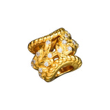 925 Sterling Silver Dazzling Grain Swirls Beads for Charms Bracelets