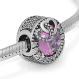 925 Sterling Silver Entwined Love Beads for Charms Bracelets