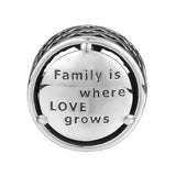 Family Roots Beads 925 Sterling Silver Charm Bracelet