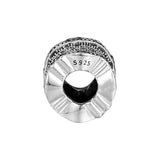 Lace of Love Spacer Beads with Clear CZ for Charms Bracelets