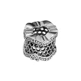 Lace of Love Spacer Beads with Clear CZ for Charms Bracelets