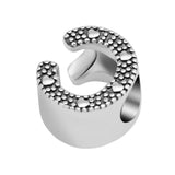 Letter C Beads for Charms Bracelets 925 Sterling Silver Jewelry