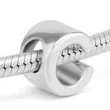 Letter C Beads for Charms Bracelets 925 Sterling Silver Jewelry
