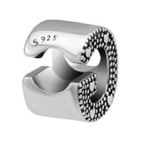 Letter G Beads 925 Sterling Silver Jewelry