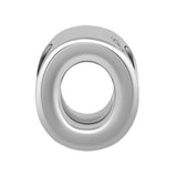 925 Sterling Silver Letter O Bead for Charms Bracelets