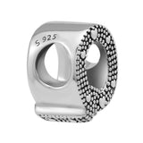 925 Silver Letter Q Bead for Charms Bracelets