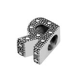 Letter R Beads 925 Sterling Silver Fits Charms Bracelets Jewelry
