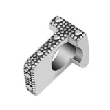 925 Sterling Silver Letter T Bead for Charms Bracelets