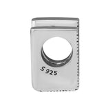 Letter V Bead 925 Sterling Silver Charm for Bracelets