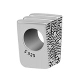 Letter W 925 Sterling Silver Charm Bead for Bracelets