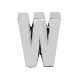 Letter W 925 Sterling Silver Charm Bead for Bracelets