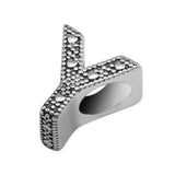 Letter Y Bead 925 Sterling Silver Jewelry