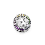 Multi-Color Radiant Hearts Beads 925 Sterling Silver Charms Bracelets