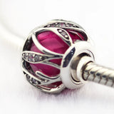 Nature's Radiance Beads Red CZ 925 Sterling Silver Jewelry