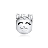 925 Sterling Silver Princess Beads for Charms Bracelets