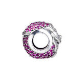 925 Sterling Silver Jolly Santa Bead with CZ
