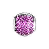 925 Sterling Silver Jolly Santa Bead with CZ