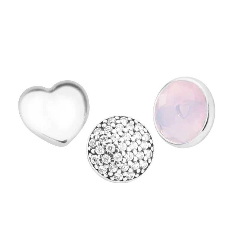925 Silver October Petites Charm Beads Locket Pendant Necklace for Women