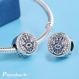 925 Silver Devil's Eye Charms Beads for Bracelet
