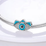 925 Silver Devil's Eye Charms Beads for Bracelet
