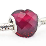 925 Silver Heart Charm Beads for Bracelets DIY Jewelry Making