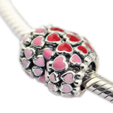 925 Silver Bracelet Charms Burst of Love Silver Beads DIY Jewelry
