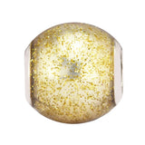 925 Sterling Silver Glitter Ball Charm Enamel Beads