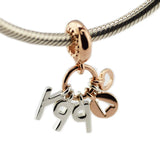 Be Happy Dangle Charm 925 Sterling Silver Bead for Jewelry Making