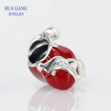 925 Sterling Silver Bear Honey Pot Christmas Charms Beads for Jewelry Making