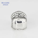 925 Sterling Silver Christmas snowman Charms Beads for Jewelry Making