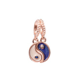 925 Silver Yin & Yang Charm Pendant Beads for Jewelry Making