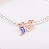 925 Silver Yin & Yang Charm Pendant Beads for Jewelry Making