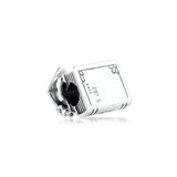 925 Silver Graduation Books Charm Beads for Jewelry Making