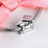 925 Silver Graduation Books Charm Beads for Jewelry Making