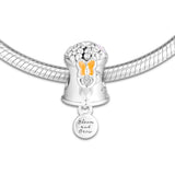 925 Silver Blooming Watering Can Charm Metal Beads for Women