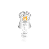 925 Silver Blooming Watering Can Charm Metal Beads for Women