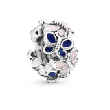 925 Silver Butterflies Spacer Charm Beads for Women DIY Jewelry