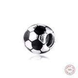925 Silver Soccer Ball Charm for DIY Jewelry Making