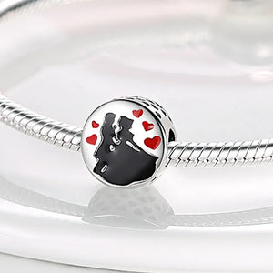 Silver Charms Beads Pendant Bracelet Necklace for Women