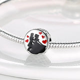 Silver Charms Beads Pendant Bracelet Necklace for Women