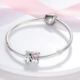 Silver Bracelet Charms Beads Pendant for Women DIY Jewelry