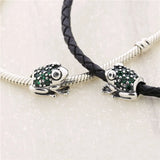 925 Silver Bead Princess Frog Charm Bracelet DIY Jewelry