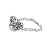 925 Silver Heart Family Tree Safety Chain Charms for Bracelet DIY