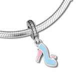 Stiletto Silver Dangle Charm Bead for Women's Bracelet